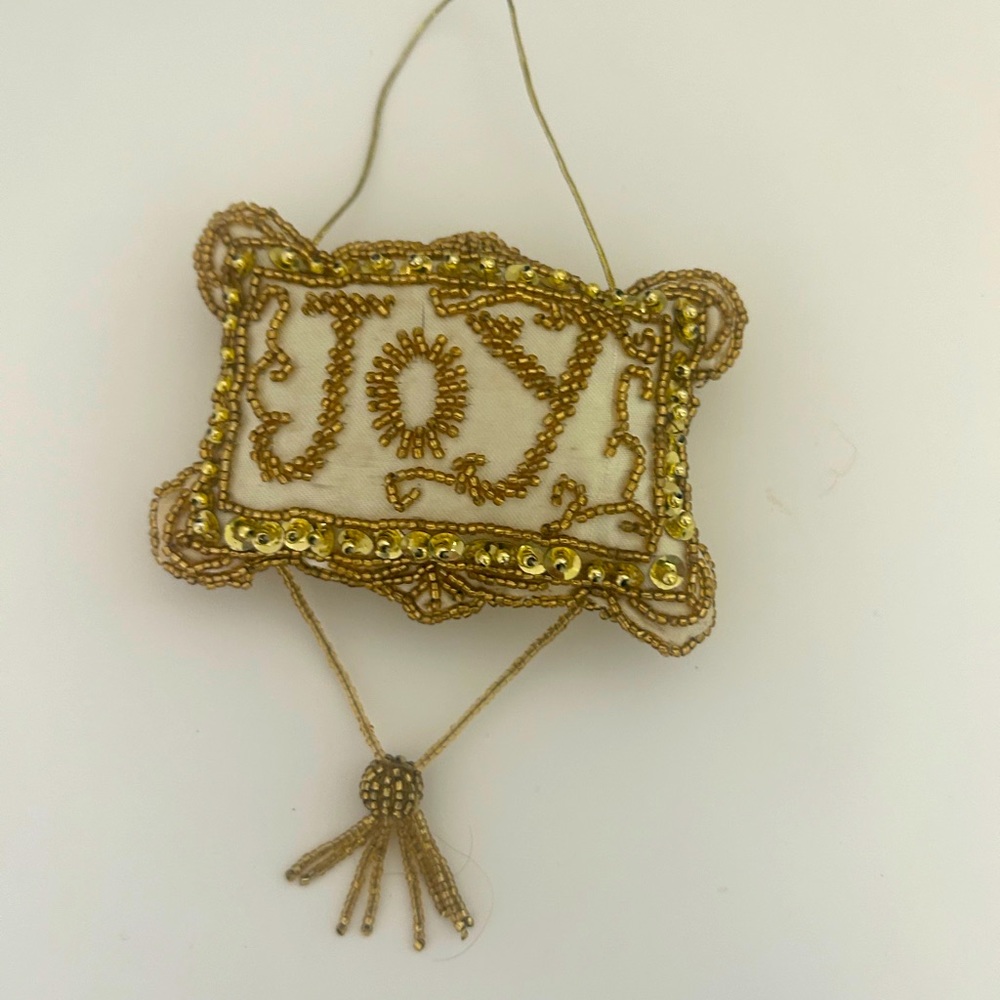christmas Gold Joy Ornament